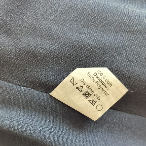 J. Crew Navy and Cream Polka Dot Pleated Skirt Size 6 - Picture 5 of 5